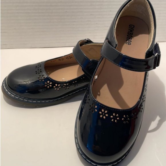Girls Gymboree Navy/Dark Blue Mary Jane Flats Dress Formal Shoes Size 1 - Picture 5 of 7